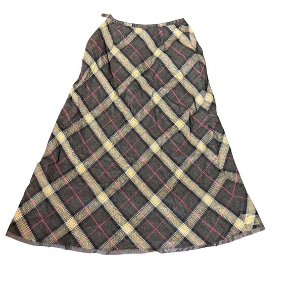 Talbots Wool Blend classic Plaid A-Line Skirt Size 8 - Picture 1 of 8